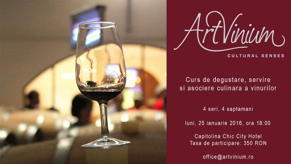 Curs de initiere in degustarea, servirea si asocierea culinara a vinurilor