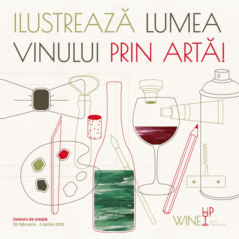 Ilustrează lumea vinului prin artă